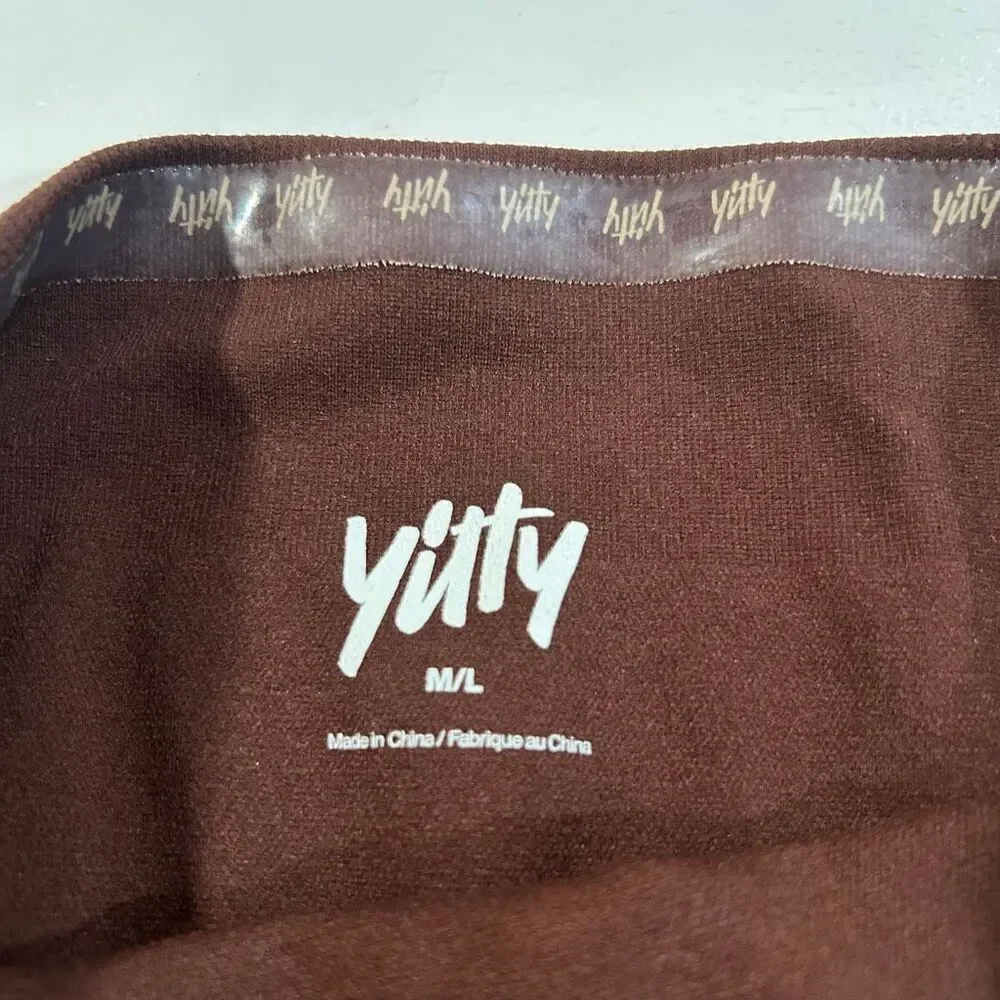 Yitty Seamless Shapewear Shorts Brown High Waist M/L Sculpting
